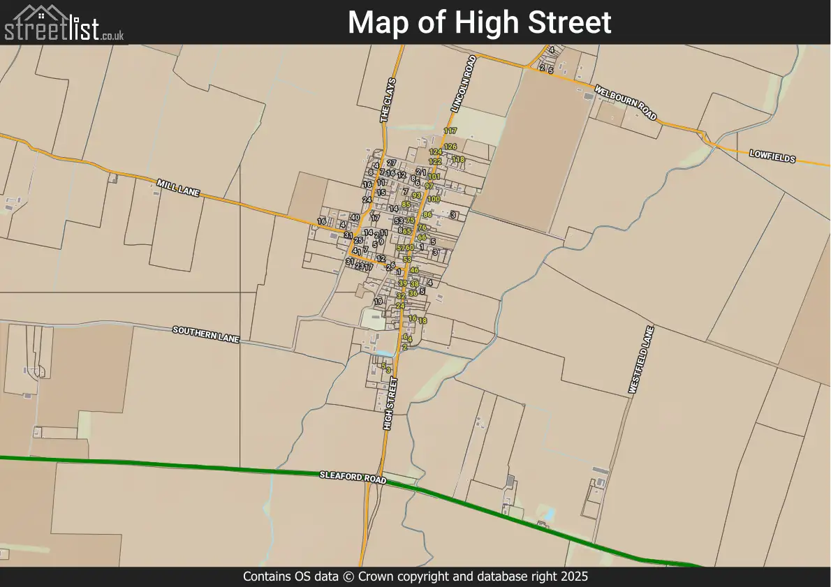 Map of High Street