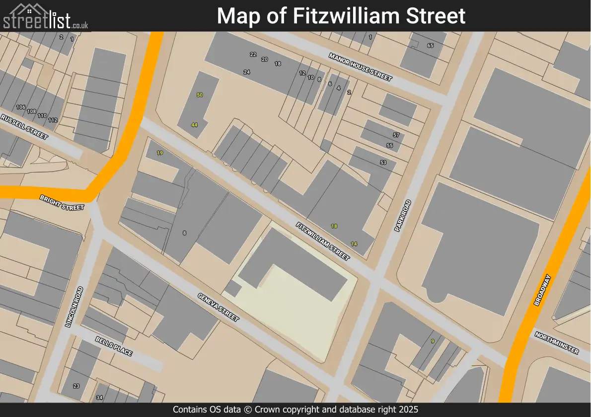Fitzwilliam Street In Maps House Prices