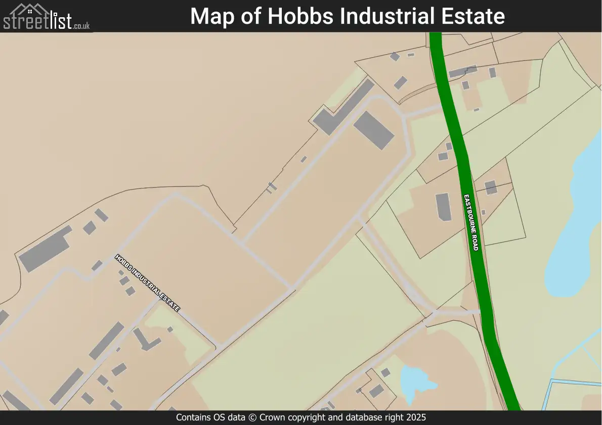 Map of Hobbs Industrial Estate