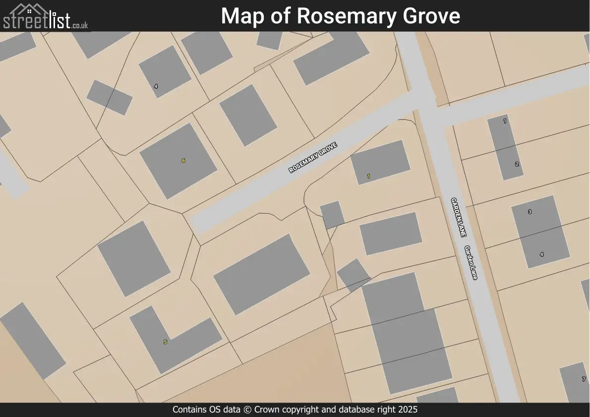 Map of Rosemary Grove