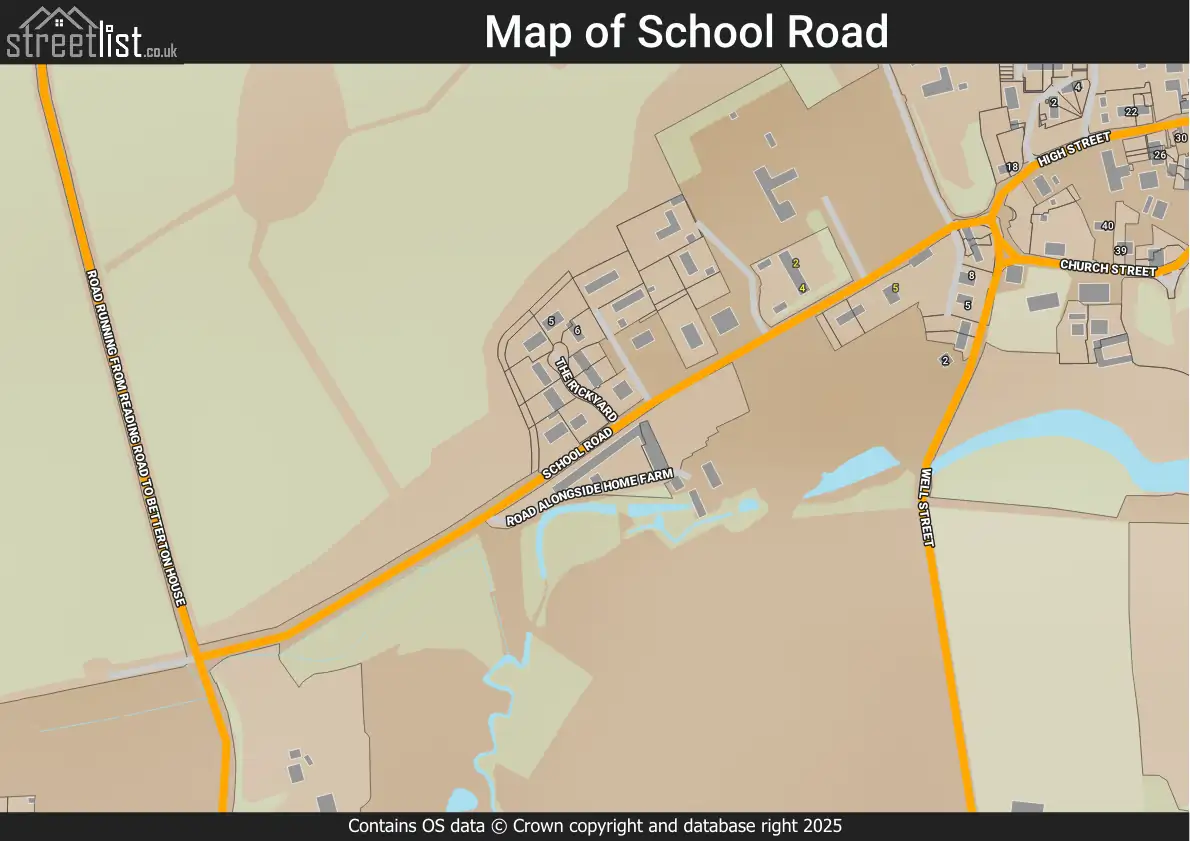 Map of School Road