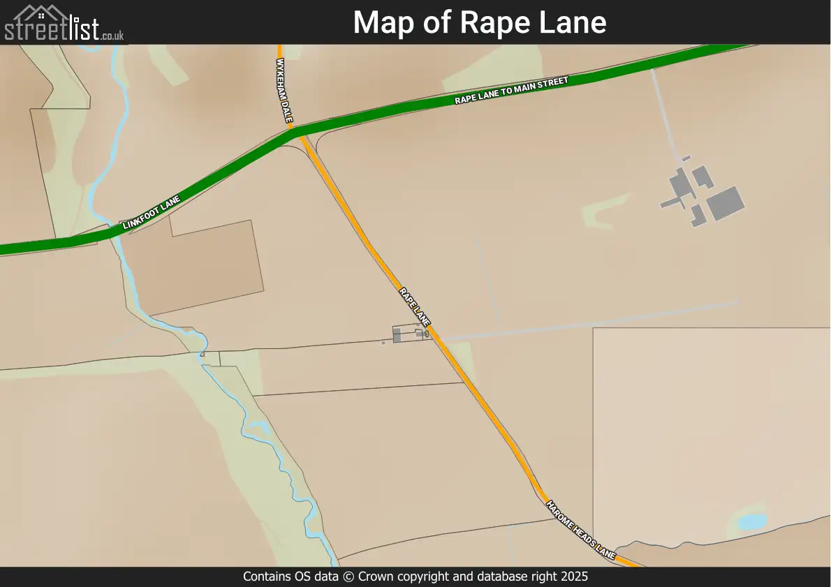 Map of Rape Lane