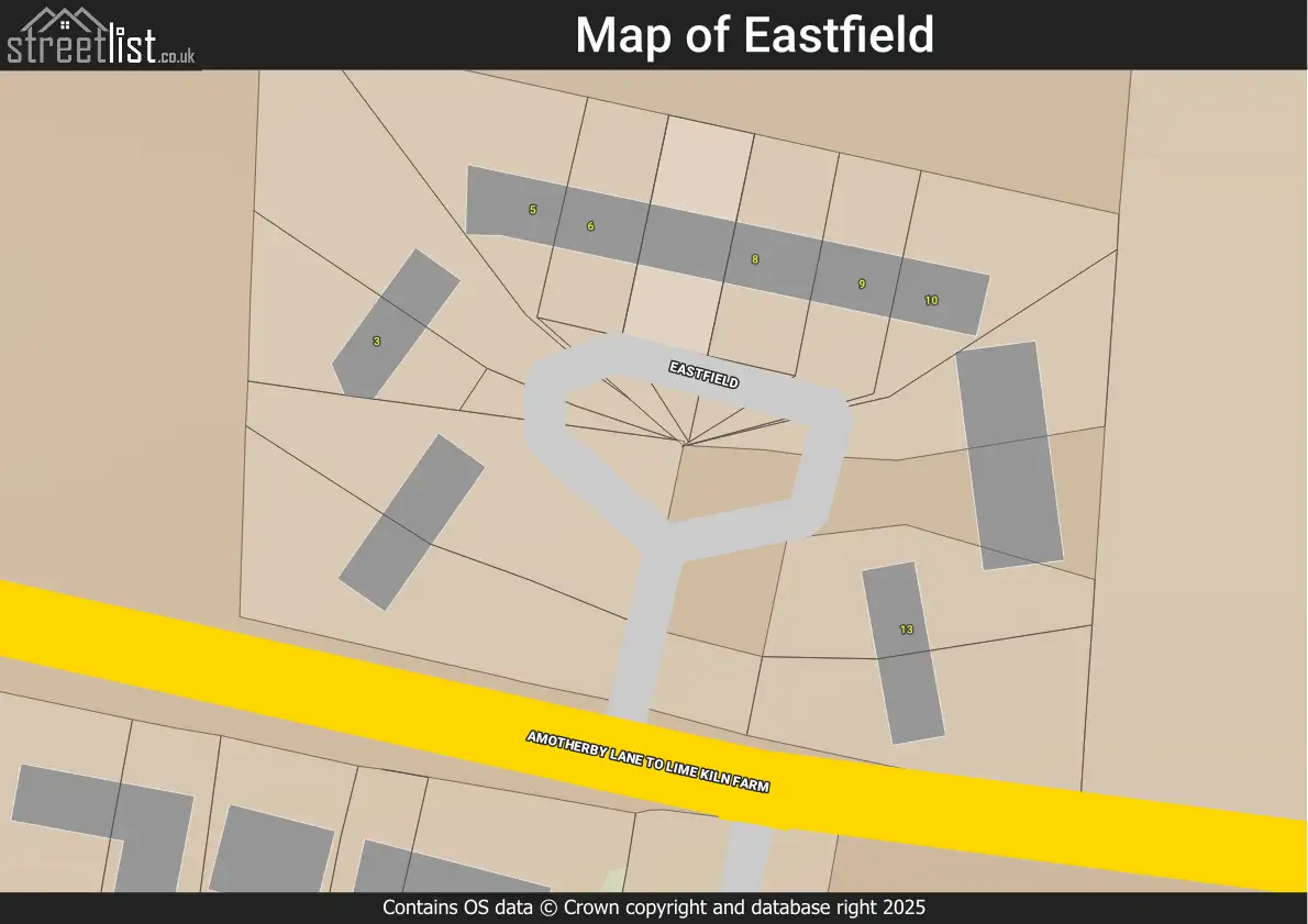 Map of Eastfield