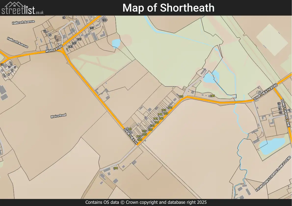 Map of Shortheath