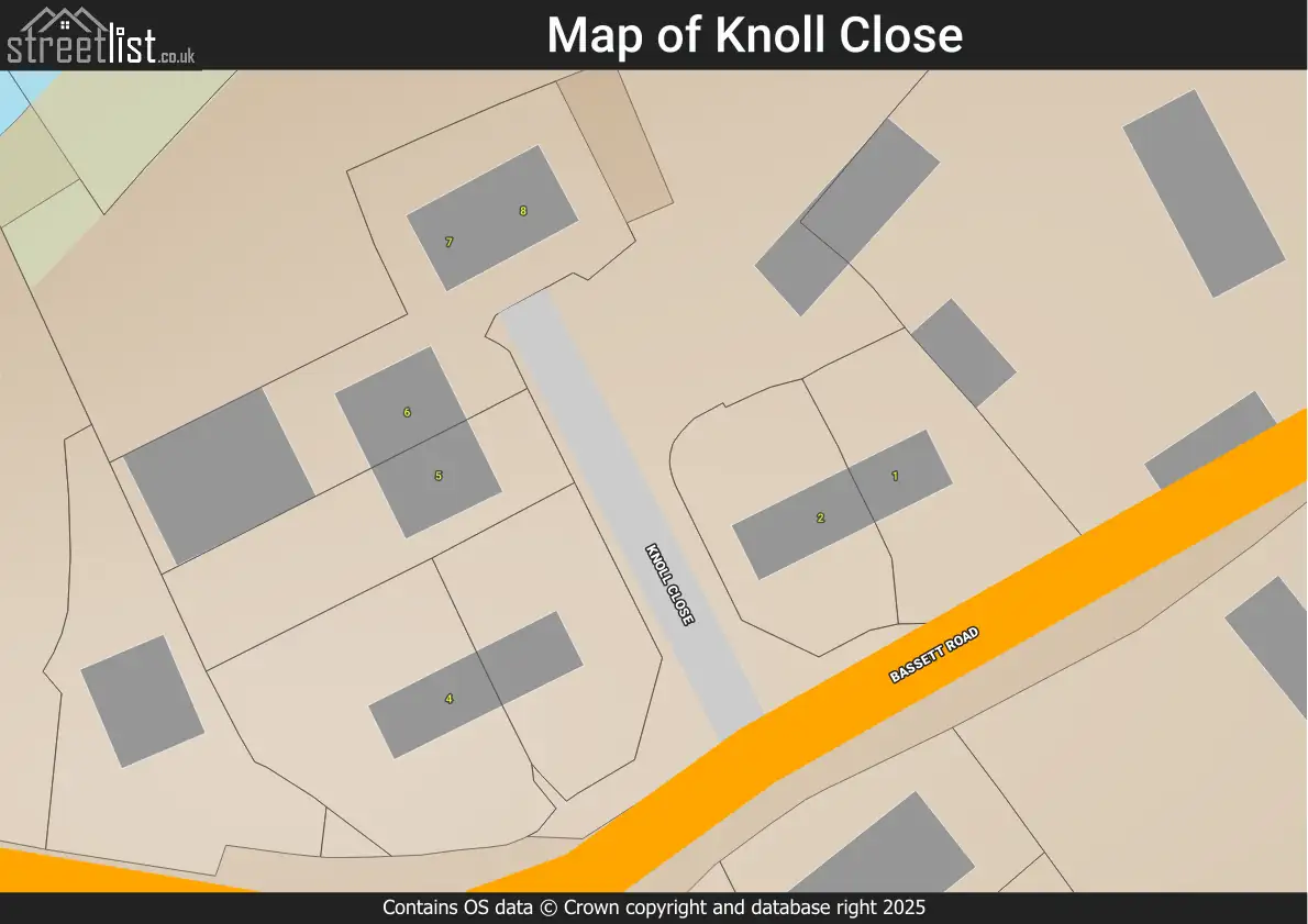 Map of Knoll Close