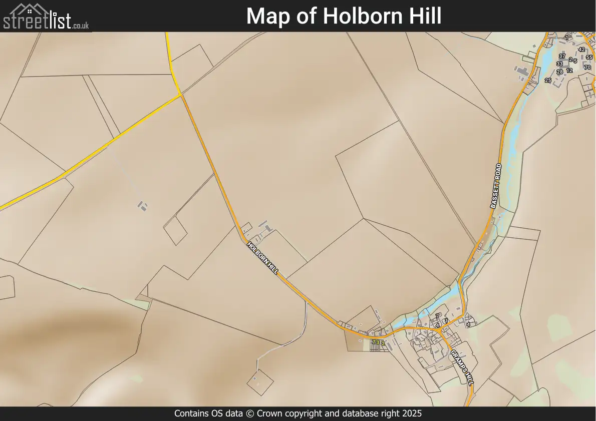 Map of Holborn Hill