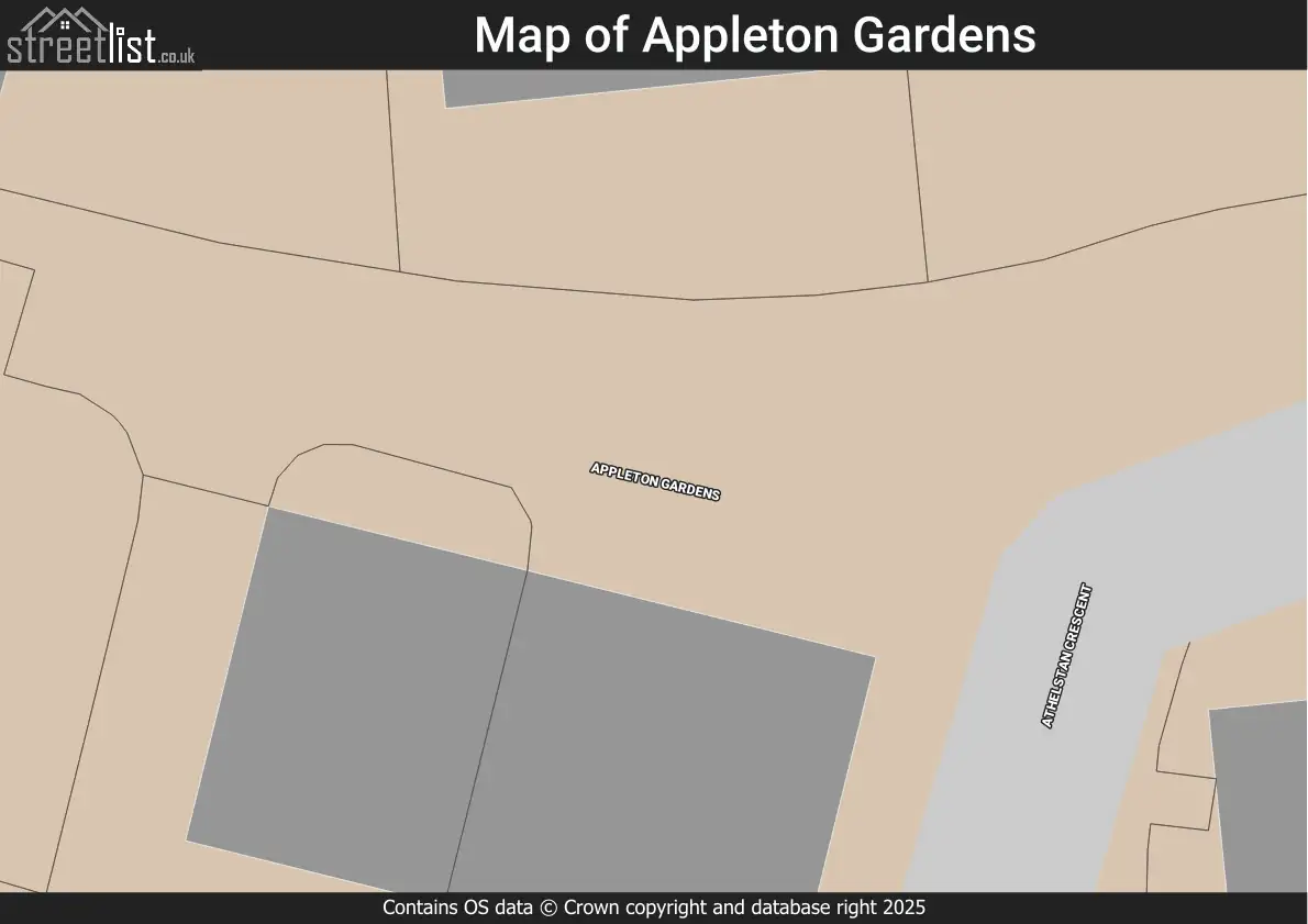 Appleton Gardens, Rochford, Essex | Street map, property and local ...