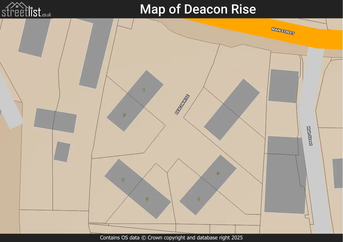 Map of Deacon Rise