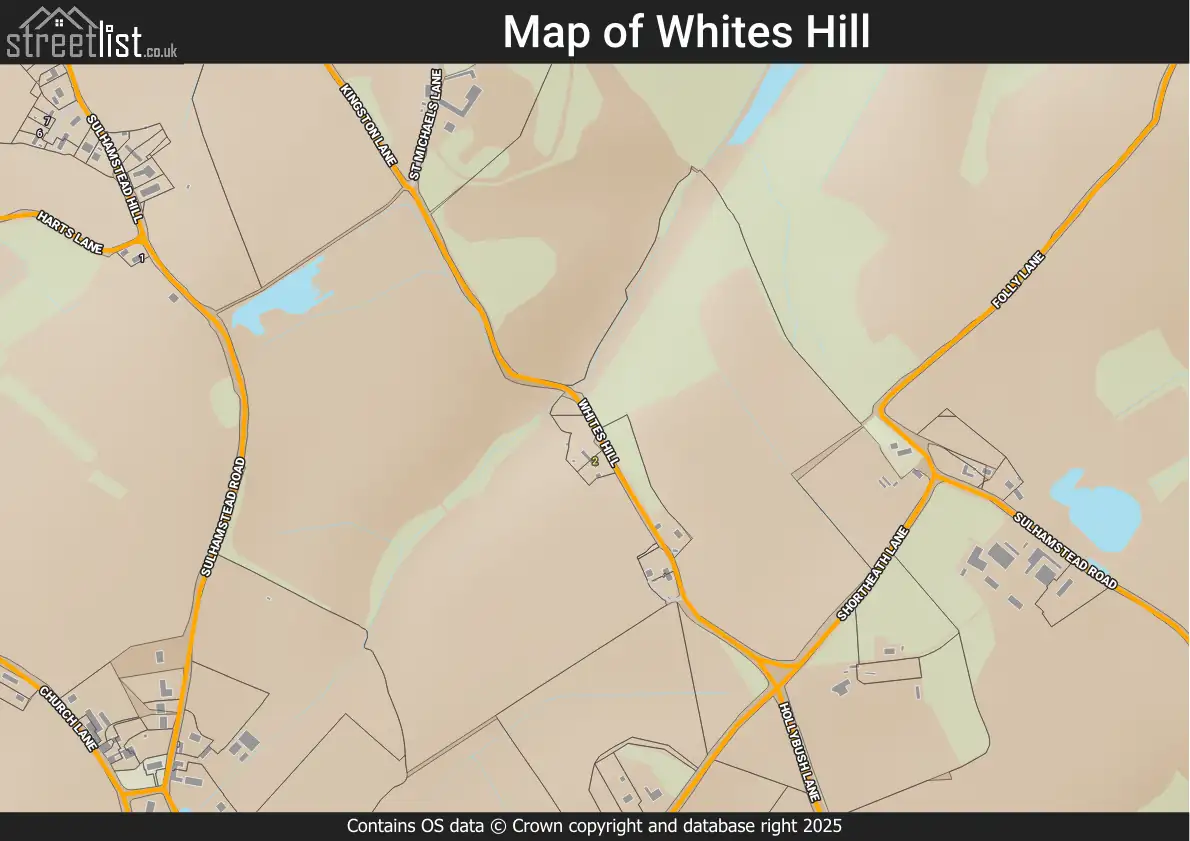 Map of Whites Hill