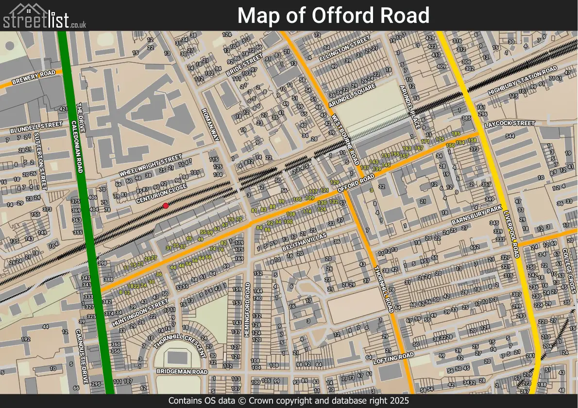 Map of Offord Road