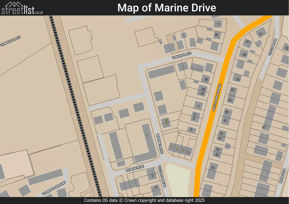 Map of Marine Drive