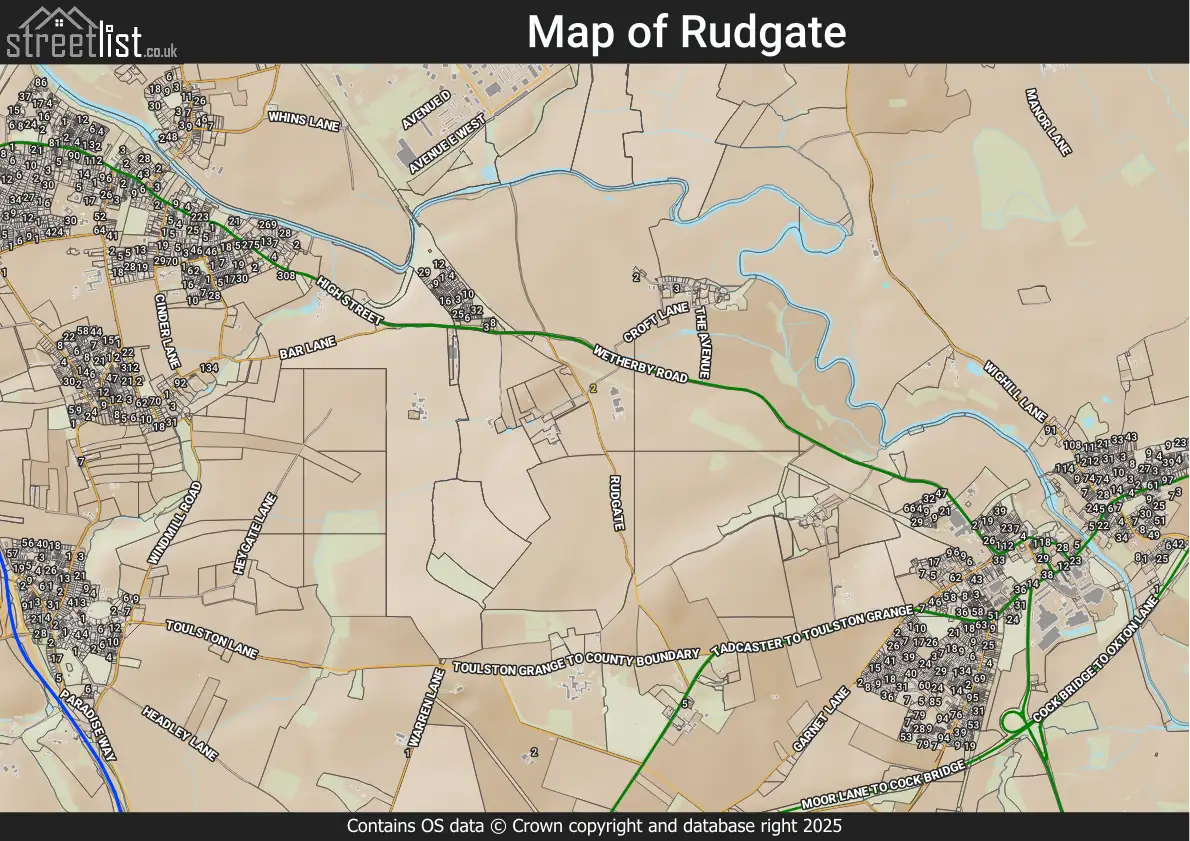 Map of Rudgate