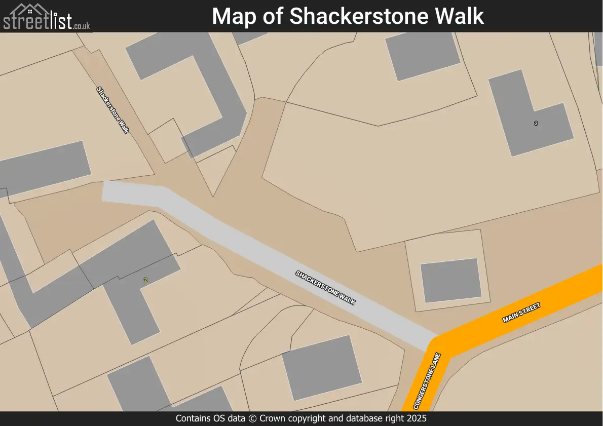 Map of Shackerstone Walk