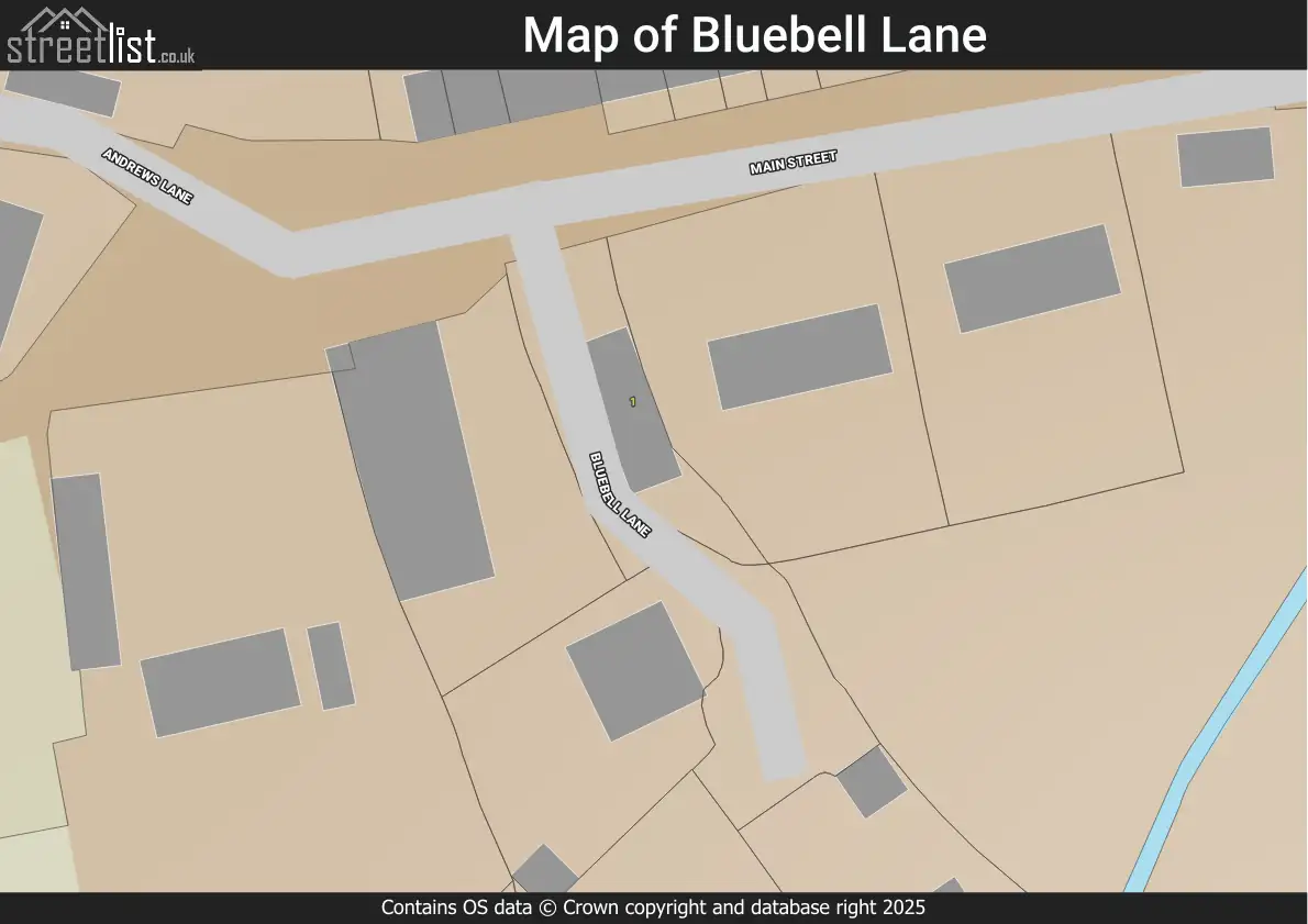 Map of Bluebell Lane
