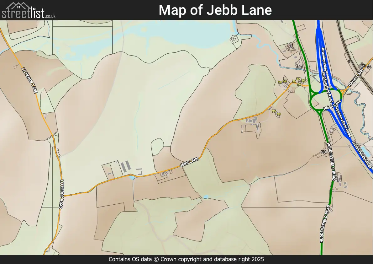 Map of Jebb Lane