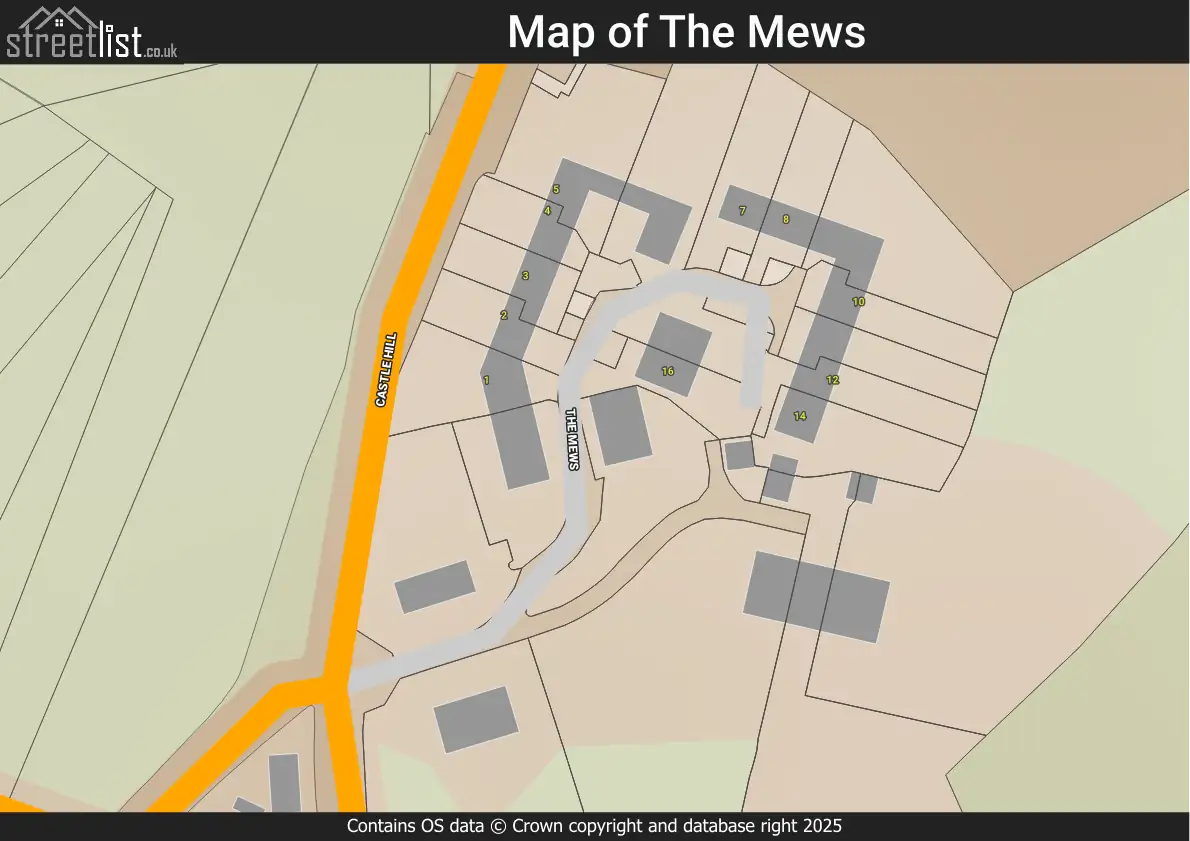 Map of The Mews