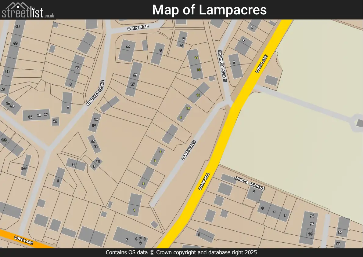 Map of Lampacres