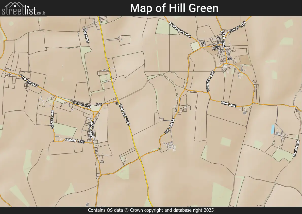 Map of Hill Green