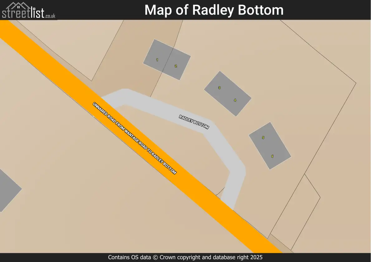 Map of Radley Bottom