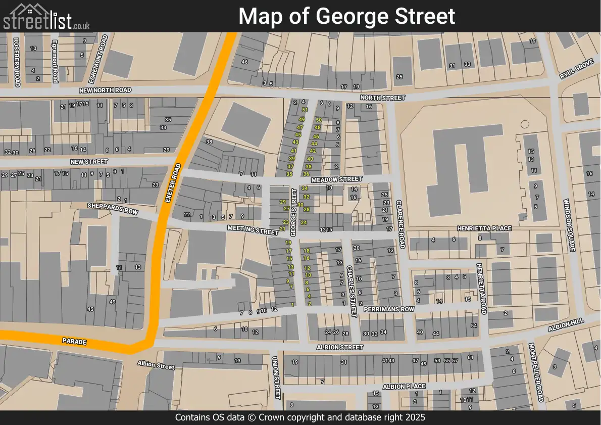 Map of George Street