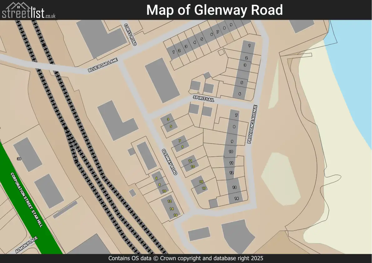 Glenway Road, Rochester, Kent | Street map, property and local ...