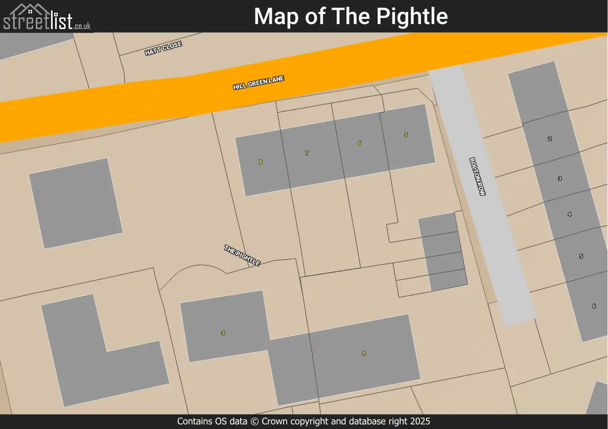 Map of The Pightle