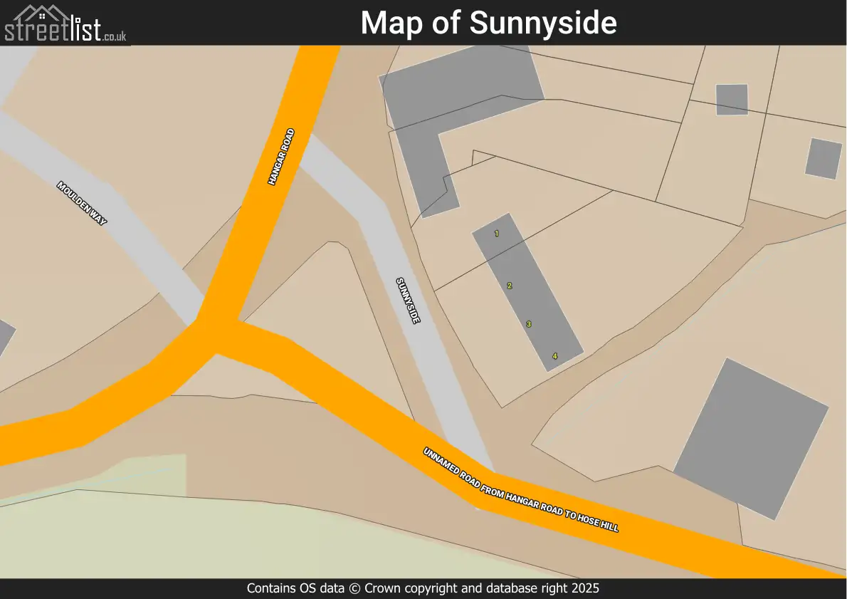 Map of Sunnyside