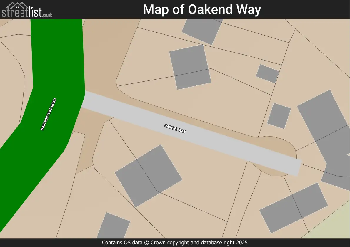 Map of Oakend Way