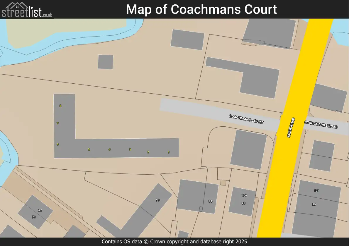Map of Coachmans Court