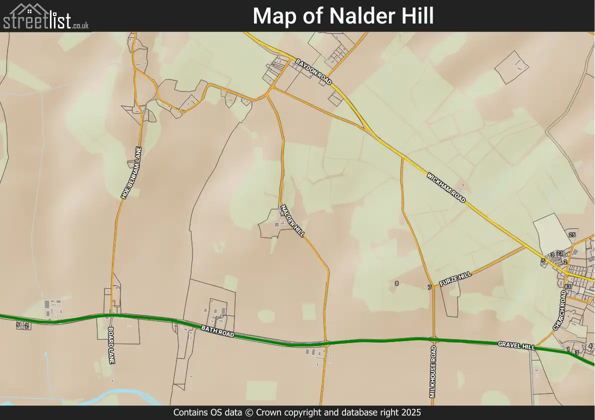 Map of Nalder Hill