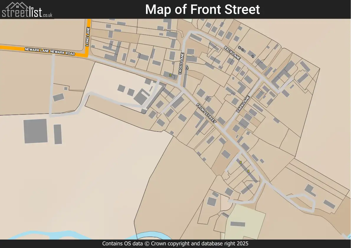 Map of Front Street