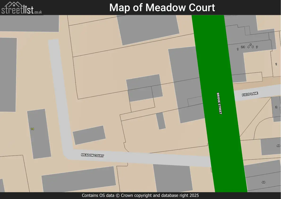 Map of Meadow Court