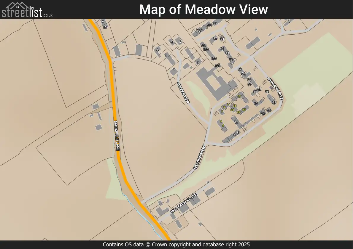 Map of Meadow View
