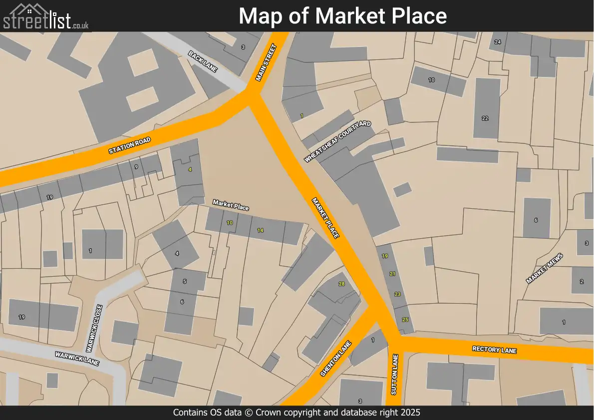 Map of Market Place