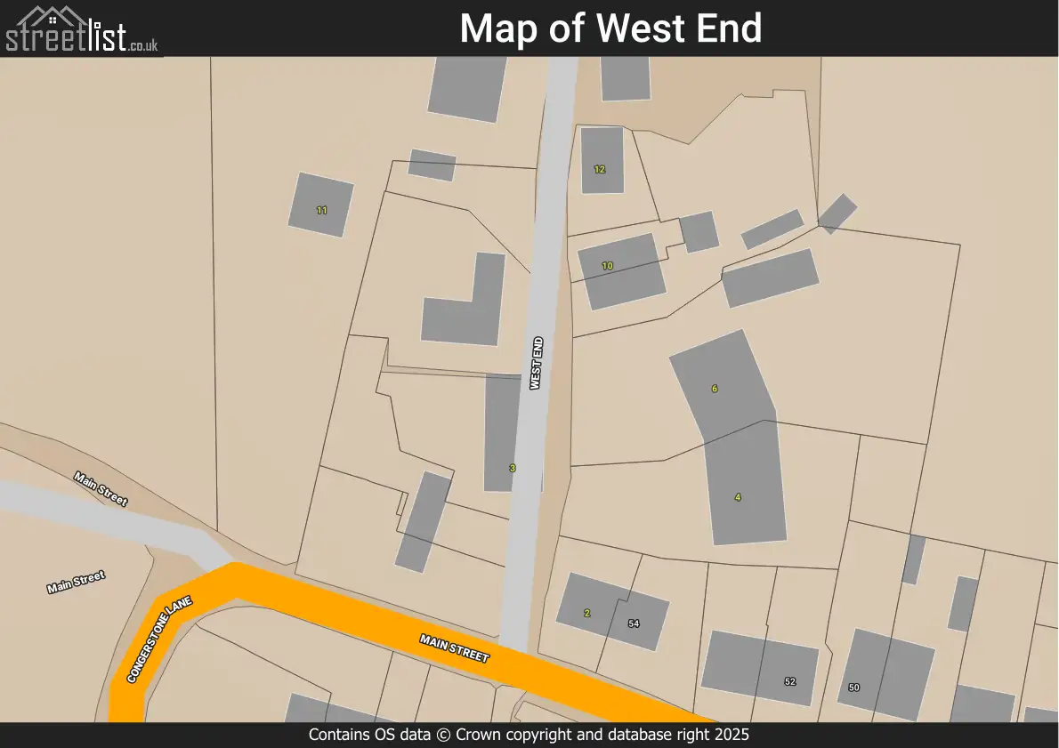 Map of West End
