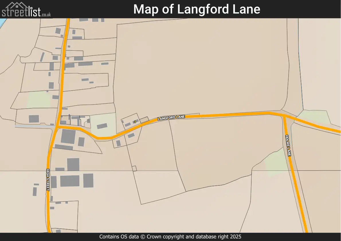 Map of Langford Lane