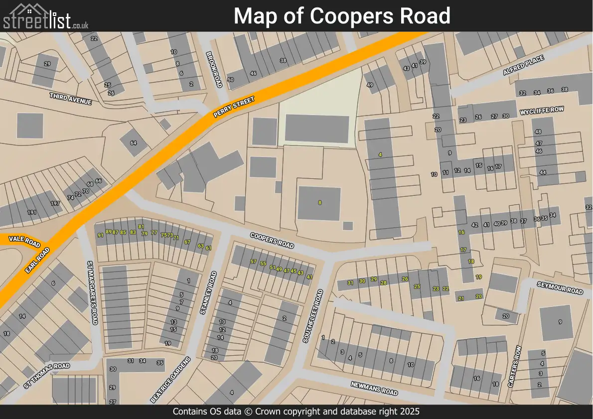 Coopers Road, Gravesend, Northfleet, Kent | Street map, property and ...