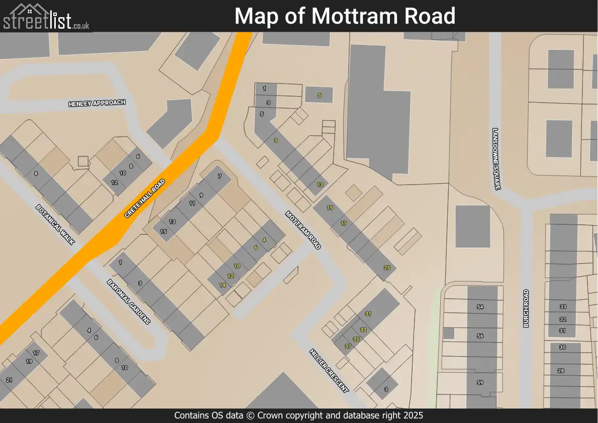 Mottram Road in Gravesend, Northfleet, Kent - maps, house prices ...