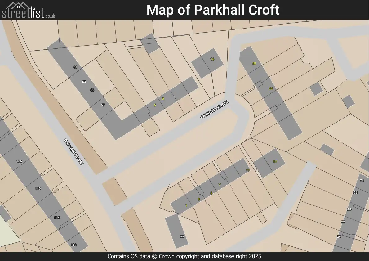 Parkhall Croft in Birmingham, West Midlands - maps, house prices ...