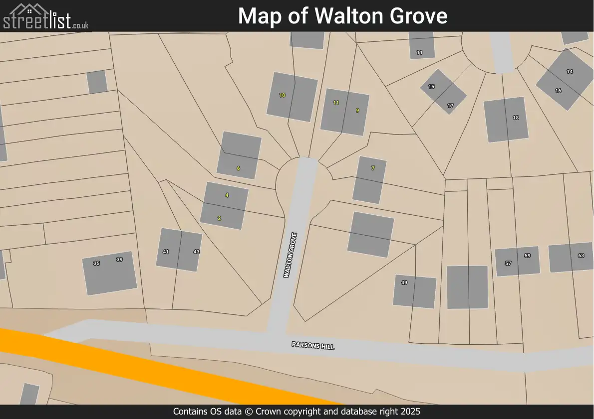 Map of Walton Grove