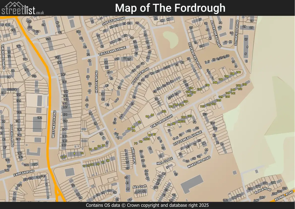Map of The Fordrough
