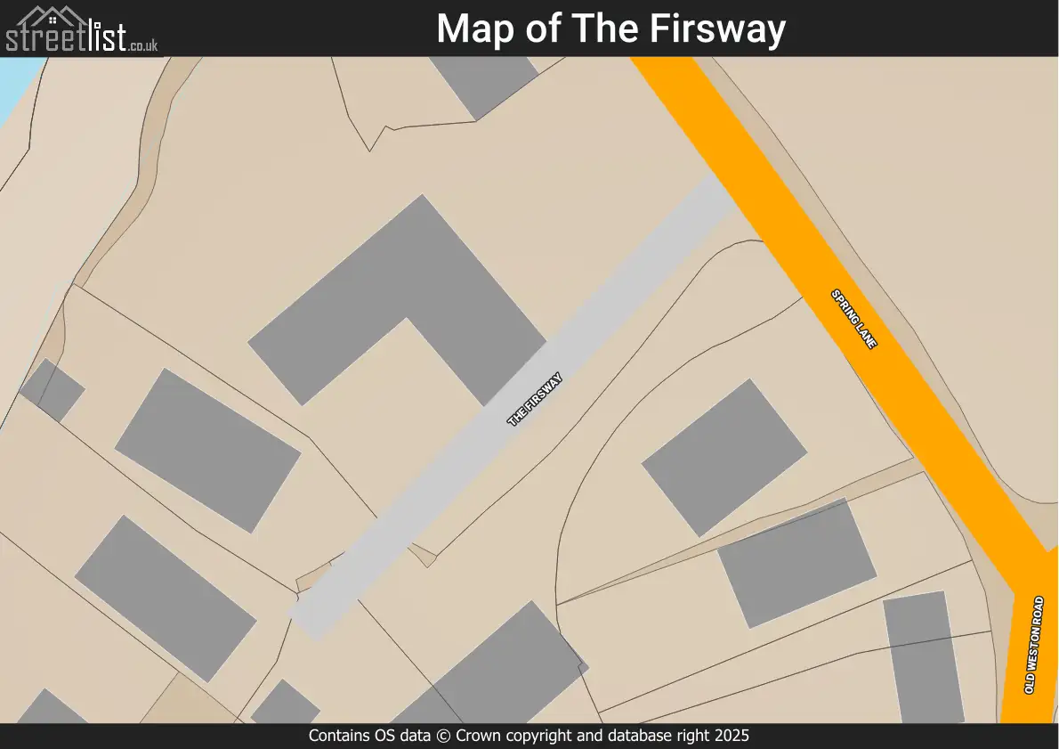 Map of The Firsway