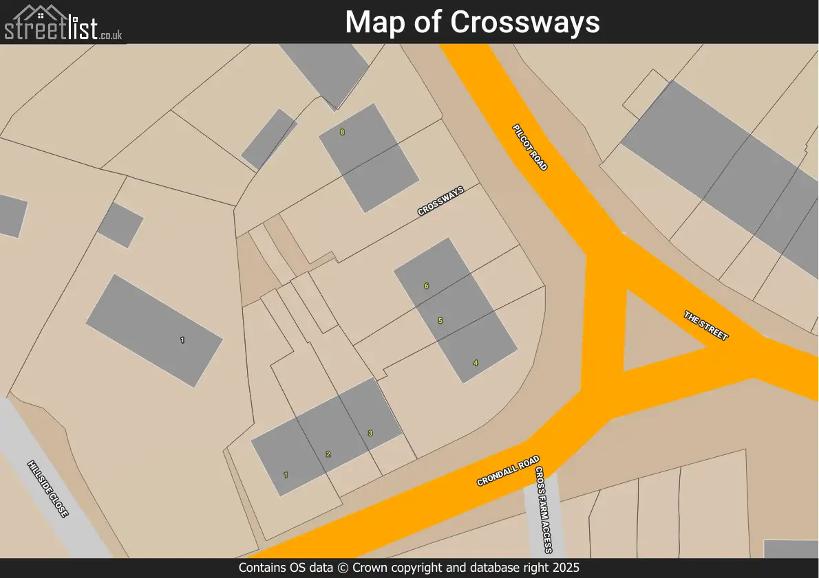 Map of Crossways