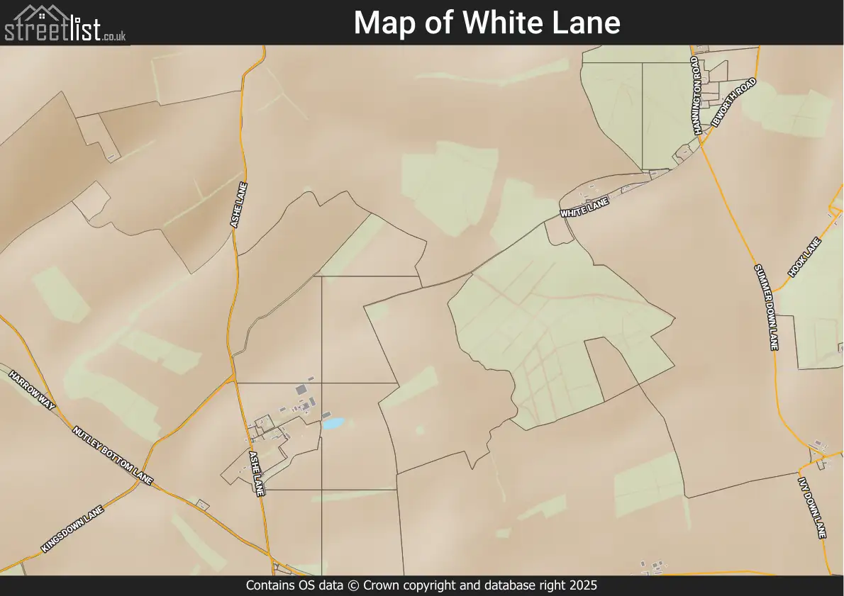 Map of White Lane
