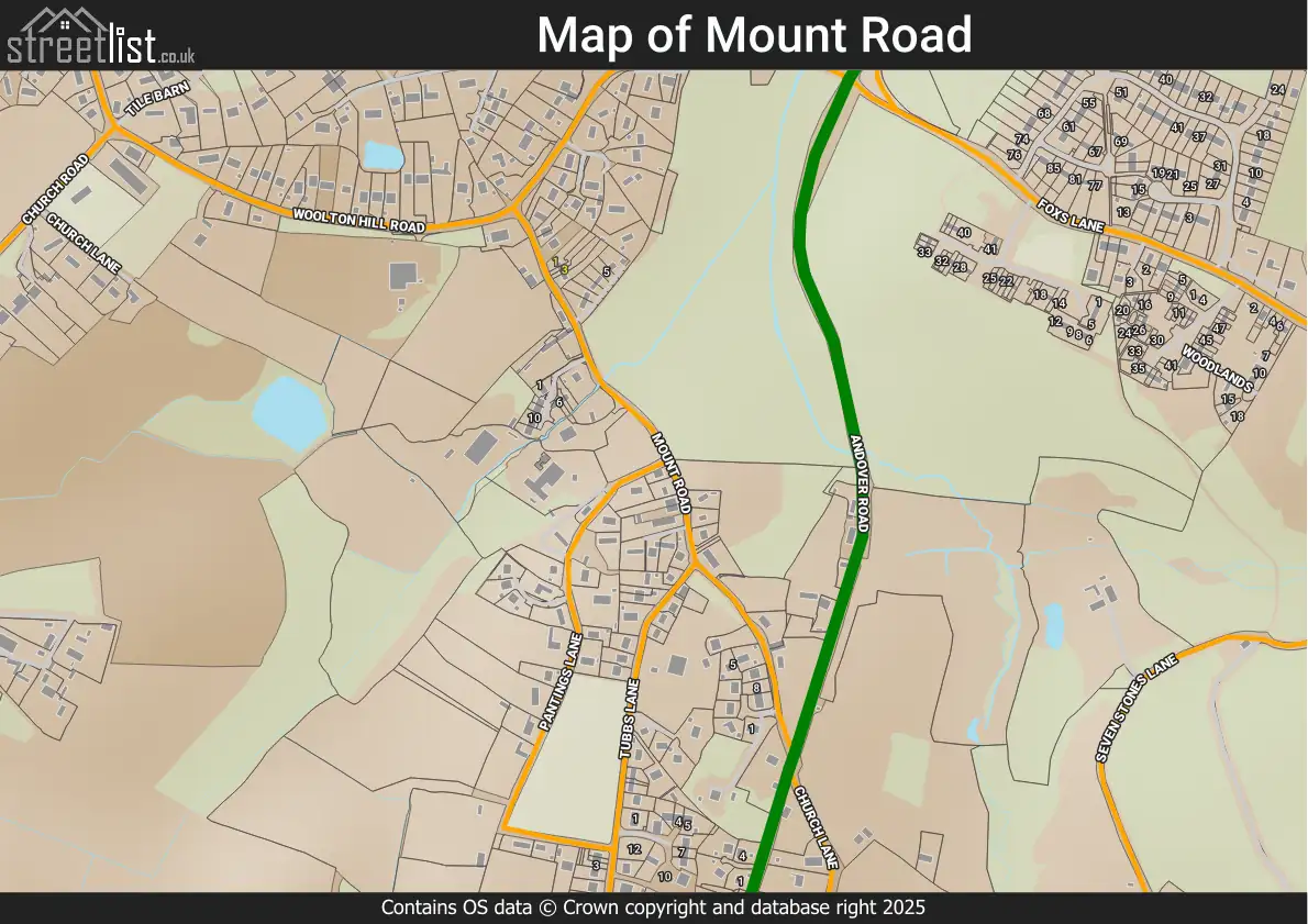 Map of Mount Road