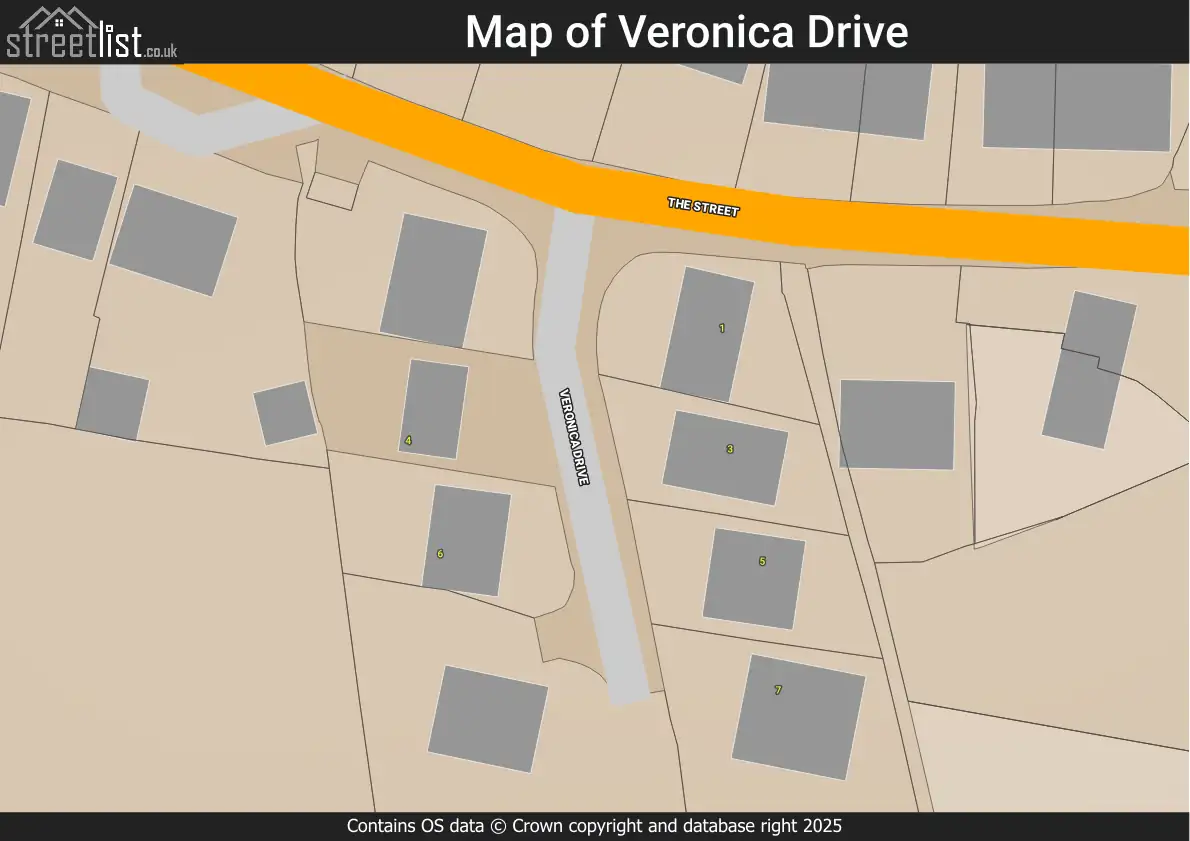 Map of Veronica Drive