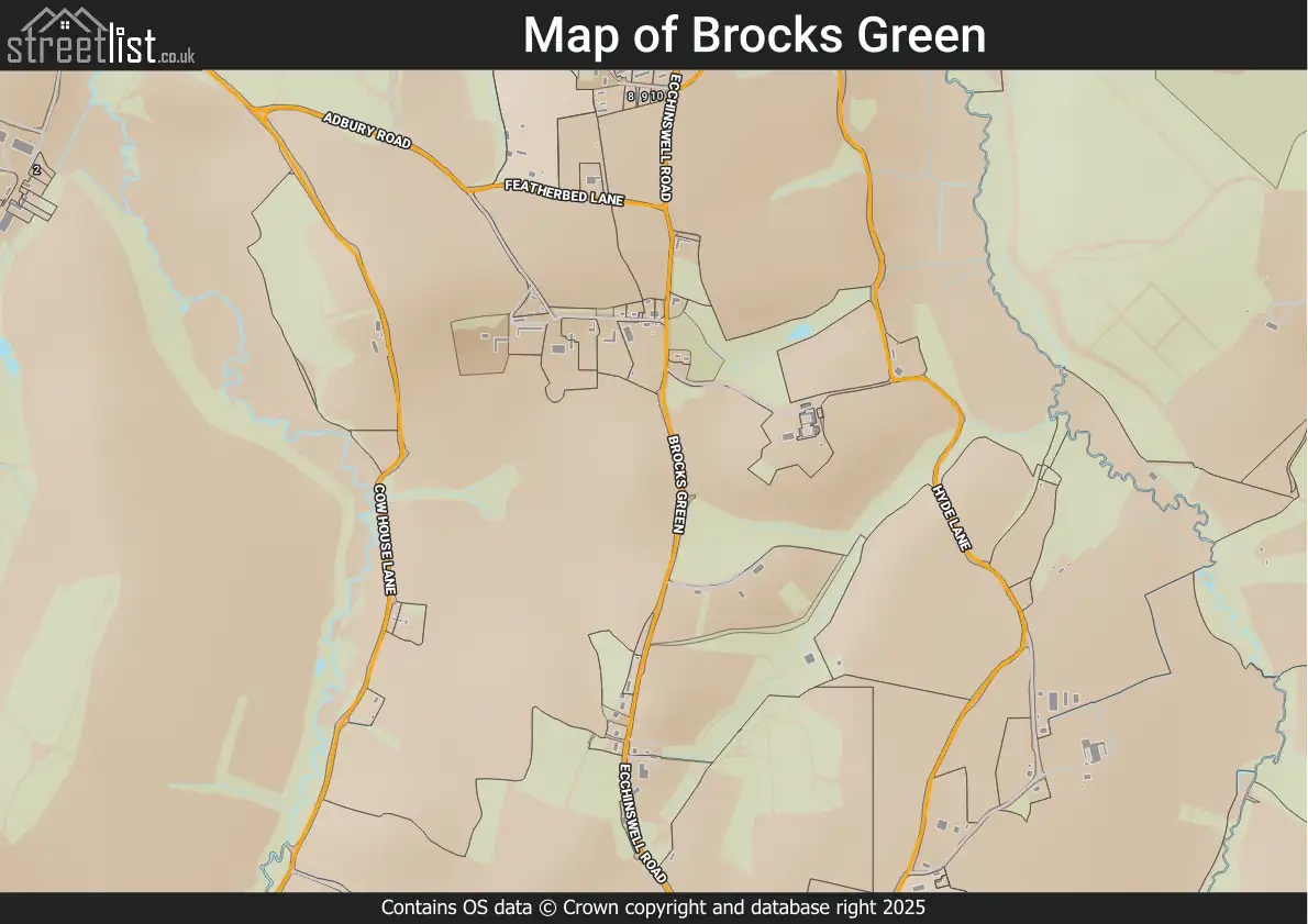 Map of Brocks Green