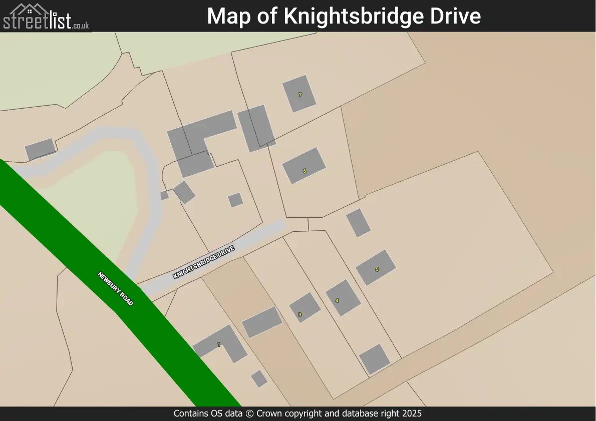 Map of Knightsbridge Drive