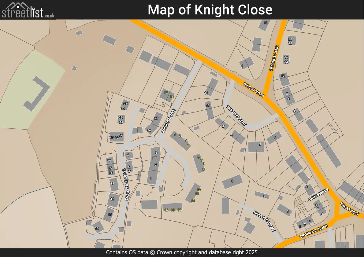 Map of Knight Close