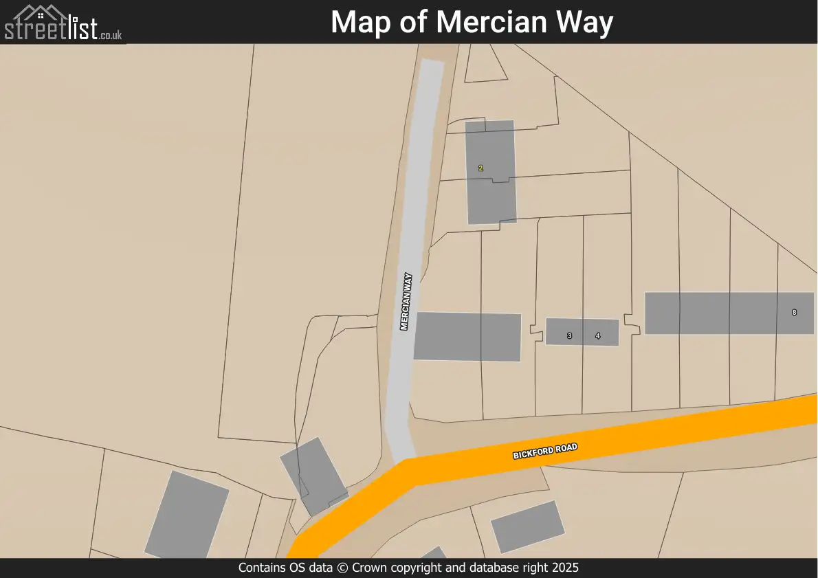 Map of Mercian Way